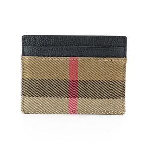 Card Holder Sandon Black Leather Fabric